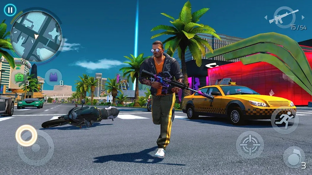 Скачать взломанную Gangstar Vegas: World of Crime (Гангстар Вегас)  [МОД Много денег] — стабильная версия apk на Андроид screen 3