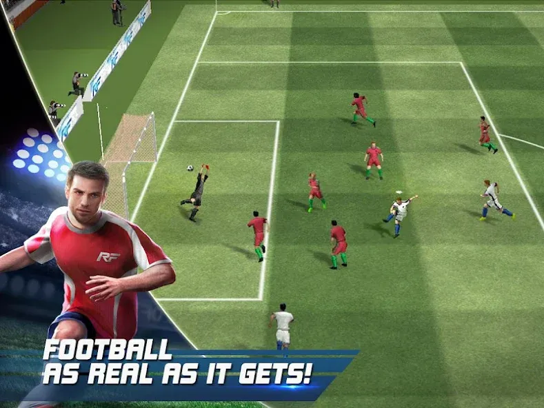 Взломанная Real Football (Реал Футбол)  [МОД Бесконечные монеты] — полная версия apk на Андроид screen 1