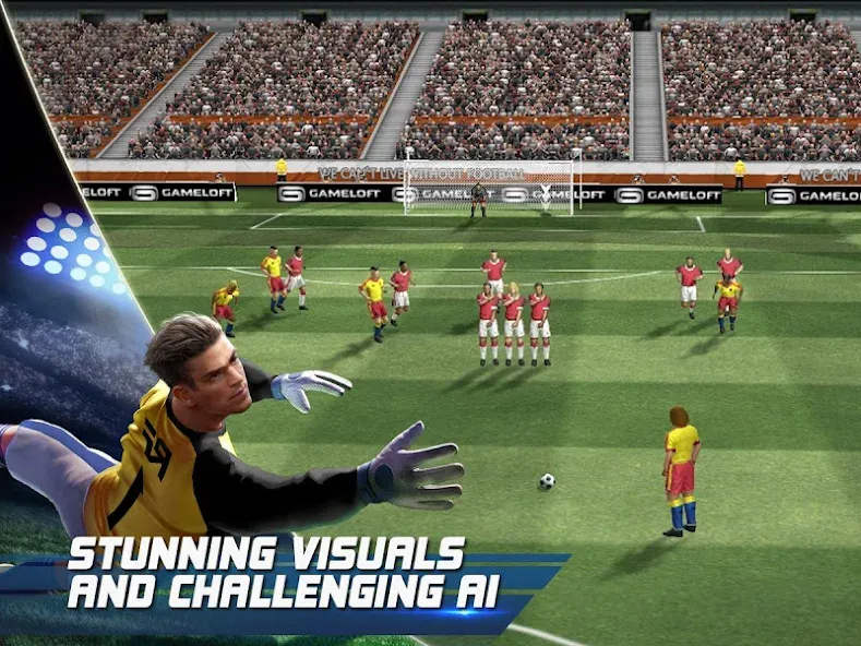 Взломанная Real Football (Реал Футбол)  [МОД Бесконечные монеты] — полная версия apk на Андроид screen 2