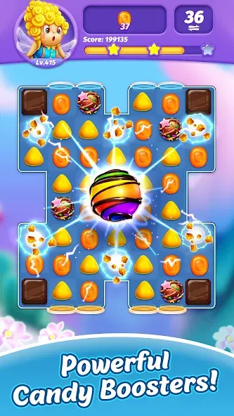 Скачать взлом Candy Charming — Match 3 Games (энди Чарминг)  [МОД Unlocked] — стабильная версия apk на Андроид screen 2