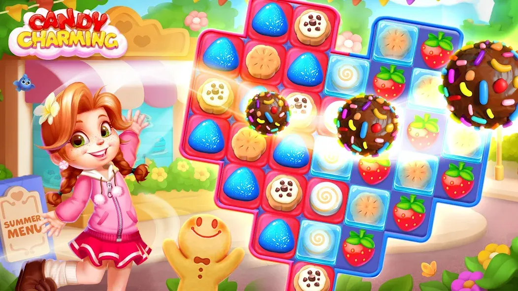 Скачать взлом Candy Charming — Match 3 Games (энди Чарминг)  [МОД Unlocked] — стабильная версия apk на Андроид screen 5