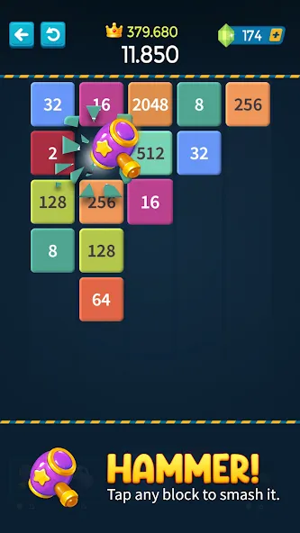 Взломанная 1M — Merge Number Block Puzzle  [МОД Меню] — последняя версия apk на Андроид screen 3