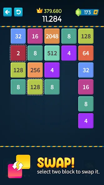 Взломанная 1M — Merge Number Block Puzzle  [МОД Меню] — последняя версия apk на Андроид screen 4