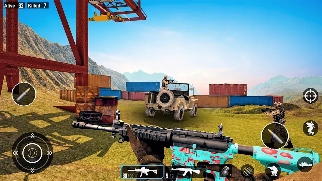 Скачать взлом Commando Gun Shooting Games  [МОД Меню] — стабильная версия apk на Андроид screen 2