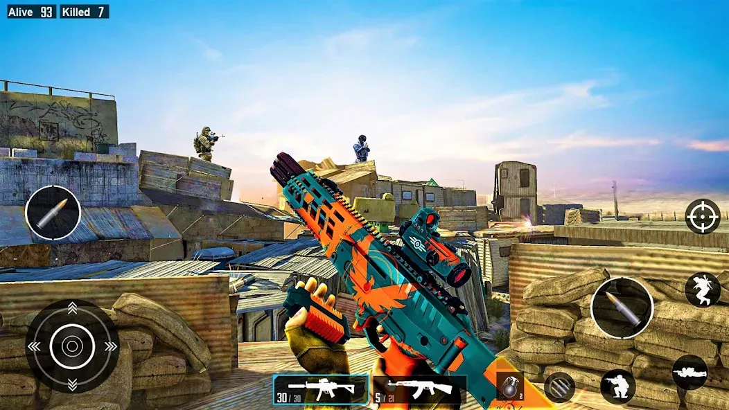 Скачать взлом Commando Gun Shooting Games  [МОД Меню] — стабильная версия apk на Андроид screen 4