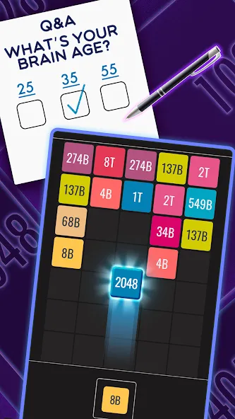 Скачать взломанную Join Blocks 2048 Number Puzzle (Джоин Блокс)  [МОД Unlimited Money] — полная версия apk на Андроид screen 2