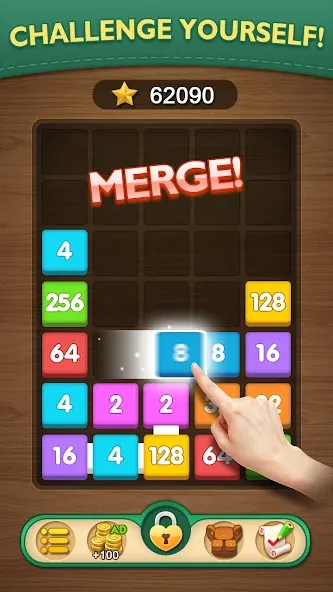 Скачать взломанную Merge Puzzle — Number Games (Мердж Пазл)  [МОД Много денег] — стабильная версия apk на Андроид screen 2