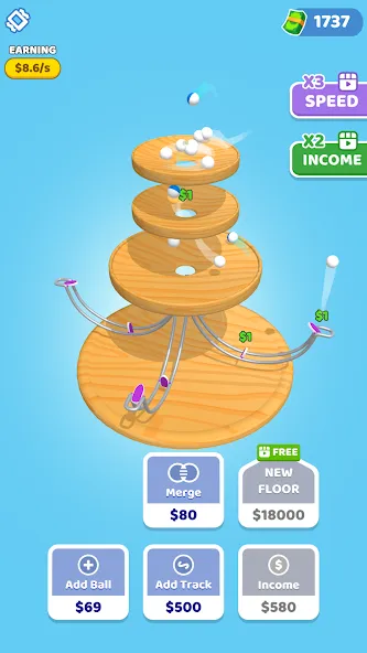 Скачать взлом Spinning Balls (Спиннинг Болз)  [МОД Unlocked] — полная версия apk на Андроид screen 3