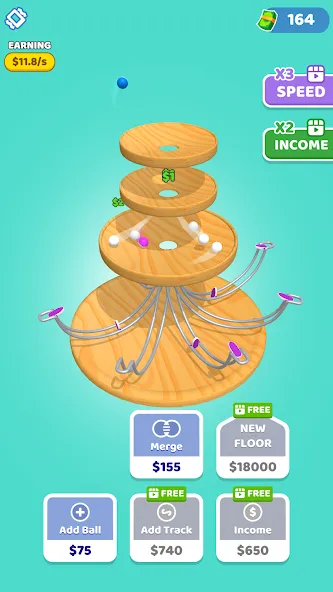 Скачать взлом Spinning Balls (Спиннинг Болз)  [МОД Unlocked] — полная версия apk на Андроид screen 4