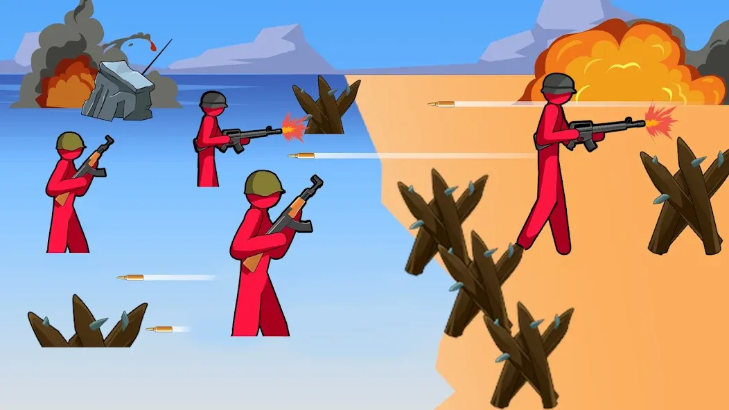 Скачать взлом Stickman History Battle (Стикмен История Битва)  [МОД Все открыто] — полная версия apk на Андроид screen 5