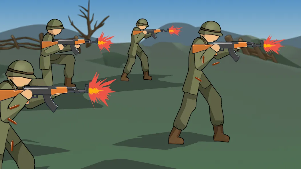 Взлом Stickman WW2 (Стикмэн Вторая Мировая война)  [МОД Unlocked] — полная версия apk на Андроид screen 3