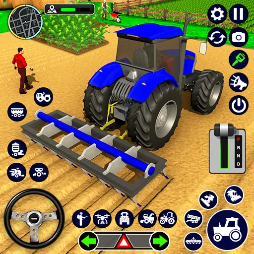 Скачать взлом Real Tractor Driving Simulator (Реальный симулятор вождения трактора)  [МОД Бесконечные деньги] — последняя версия apk на Андроид screen 1