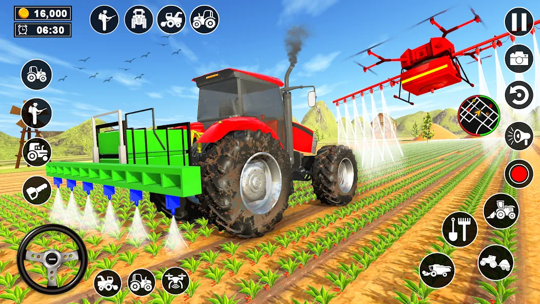 Скачать взлом Real Tractor Driving Simulator (Реальный симулятор вождения трактора)  [МОД Бесконечные деньги] — последняя версия apk на Андроид screen 4