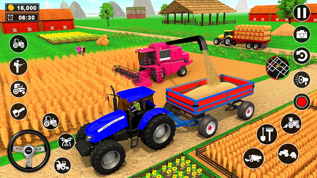 Скачать взлом Real Tractor Driving Simulator (Реальный симулятор вождения трактора)  [МОД Бесконечные деньги] — последняя версия apk на Андроид screen 5