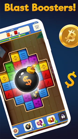 Взломанная Crypto Blocks Puzzle Challenge  [МОД Бесконечные деньги] — последняя версия apk на Андроид screen 3