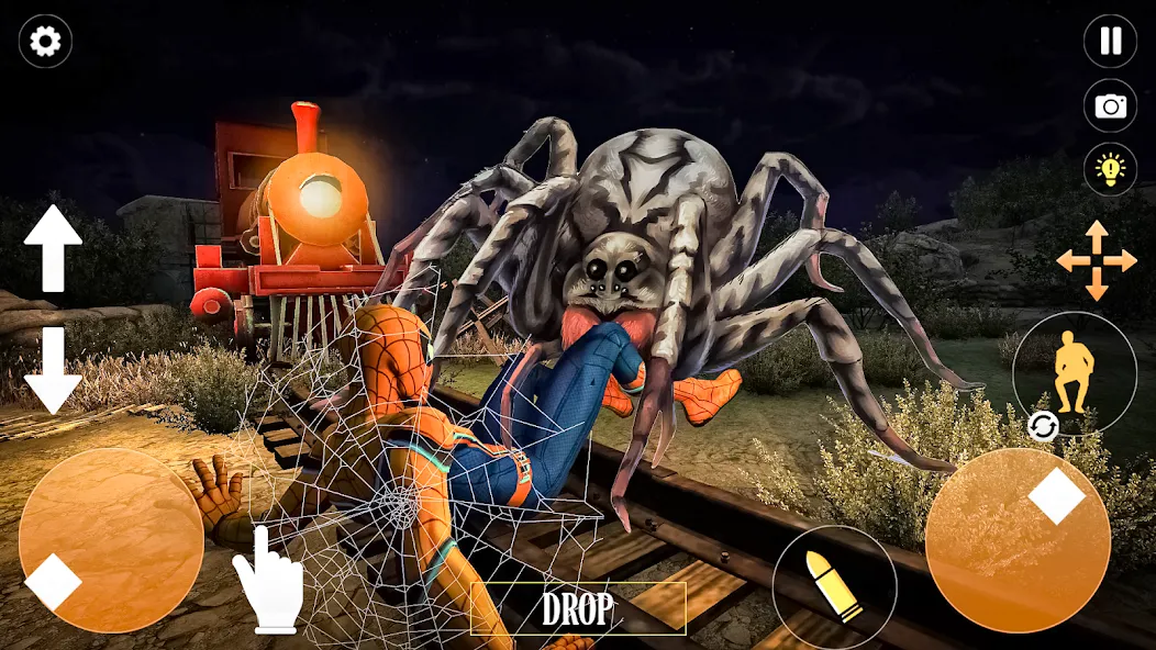 Скачать взлом Horror Spider : Scary Train  [МОД Unlocked] — стабильная версия apk на Андроид screen 4