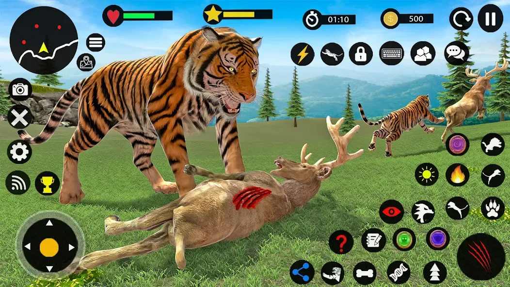 Скачать взлом Tiger Games: Tiger Sim Offline  [МОД Много монет] — последняя версия apk на Андроид screen 1