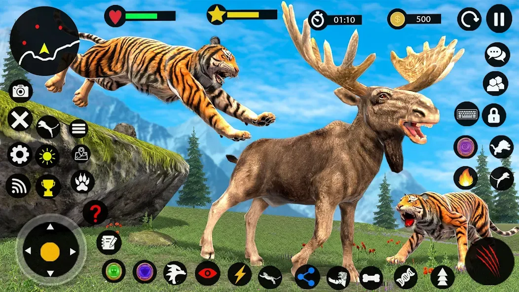 Скачать взлом Tiger Games: Tiger Sim Offline  [МОД Много монет] — последняя версия apk на Андроид screen 2