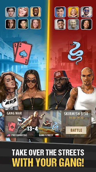 Взлом The Gang: Street Mafia Wars (Зэ Гэнг)  [МОД Все открыто] — стабильная версия apk на Андроид screen 3