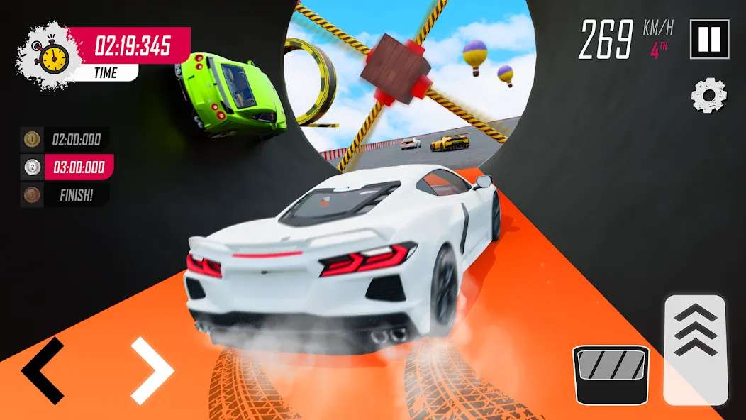 Взломанная Racing Car Stunt | Stunt Race (Рейсинг Кар Стант)  [МОД Unlocked] — стабильная версия apk на Андроид screen 1