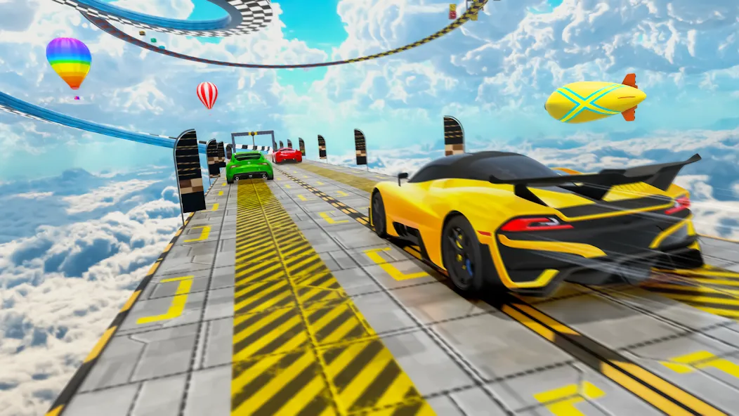 Взломанная Racing Car Stunt | Stunt Race (Рейсинг Кар Стант)  [МОД Unlocked] — стабильная версия apk на Андроид screen 2