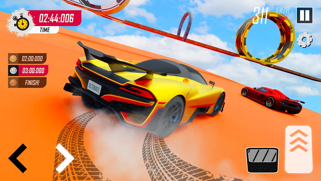 Взломанная Racing Car Stunt | Stunt Race (Рейсинг Кар Стант)  [МОД Unlocked] — стабильная версия apk на Андроид screen 3