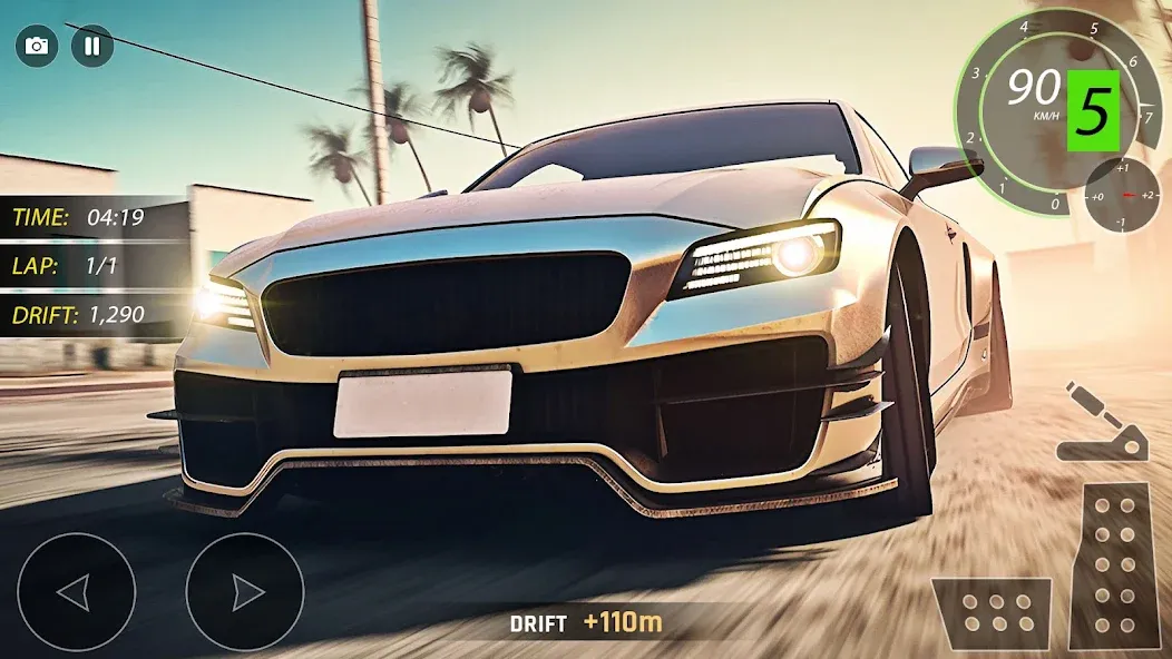 Скачать взломанную Highway Drifting Racing Games  [МОД Unlimited Money] — последняя версия apk на Андроид screen 2