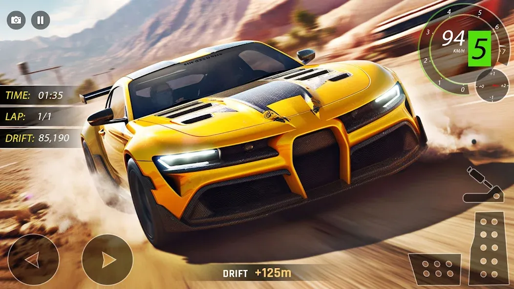 Скачать взломанную Highway Drifting Racing Games  [МОД Unlimited Money] — последняя версия apk на Андроид screen 3