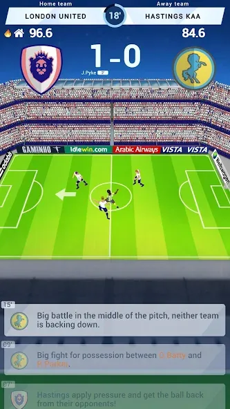 Взломанная Idle Eleven — Soccer tycoon (Айдл Илевен)  [МОД Unlocked] — последняя версия apk на Андроид screen 2