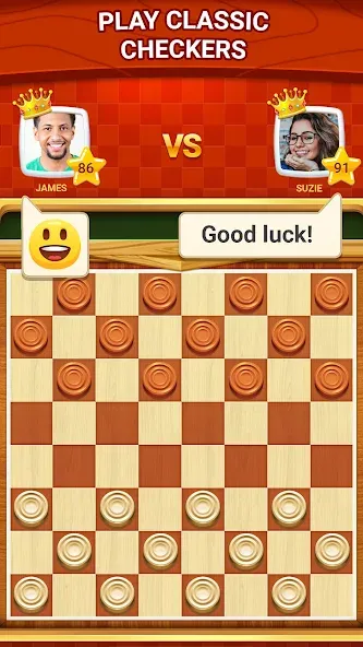 Взломанная Checkers — Online & Offline  [МОД Бесконечные монеты] — последняя версия apk на Андроид screen 1