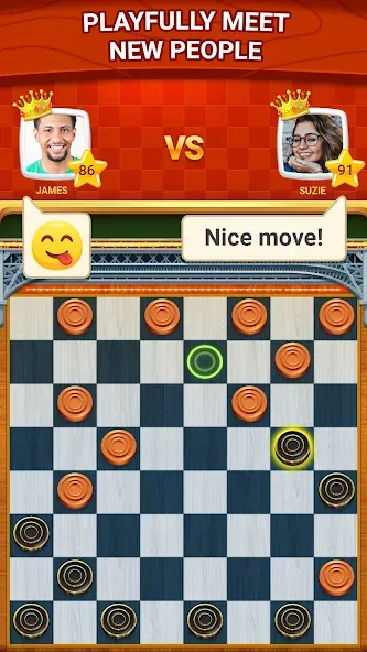 Взломанная Checkers — Online & Offline  [МОД Бесконечные монеты] — последняя версия apk на Андроид screen 3