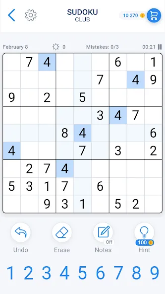 Взломанная Sudoku Game — Daily Puzzles  [МОД Unlimited Money] — последняя версия apk на Андроид screen 1