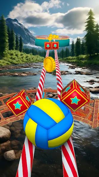 Взломанная Fast Ball Jump — Going Ball 3d (Скай Болл Джамп)  [МОД Меню] — полная версия apk на Андроид screen 2