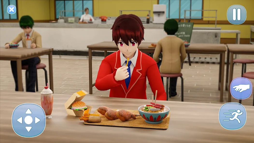 Взлом Anime Boy High School Life 3d  [МОД Menu] — последняя версия apk на Андроид screen 2