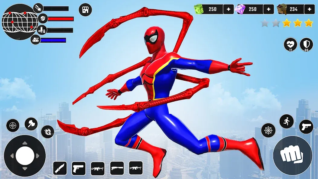 Скачать взлом Miami Superhero: Spider Games  [МОД Бесконечные монеты] — последняя версия apk на Андроид screen 1