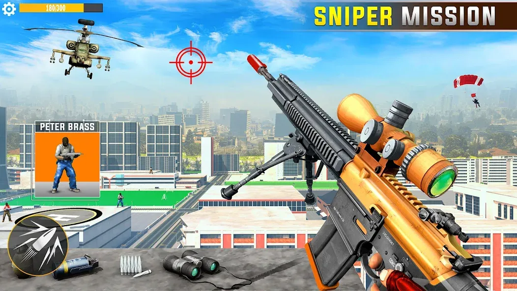 Скачать взлом Banduk Game — Sniper Gun Games (Снайперская Война 3D)  [МОД Бесконечные монеты] — последняя версия apk на Андроид screen 2