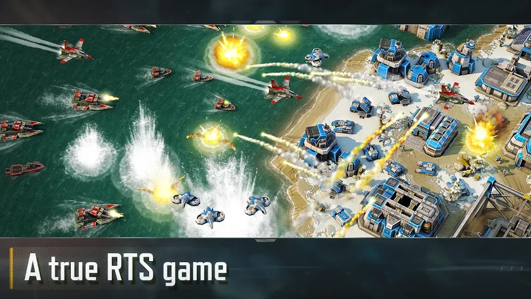 Взлом Art of War 3:RTS strategy game (Арт оф Вар 3)  [МОД Много монет] — последняя версия apk на Андроид screen 1