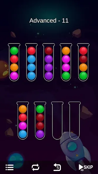 Скачать взлом Ball Sort — Bubble Sort Puzzle (Болл Сорт)  [МОД Много денег] — полная версия apk на Андроид screen 5