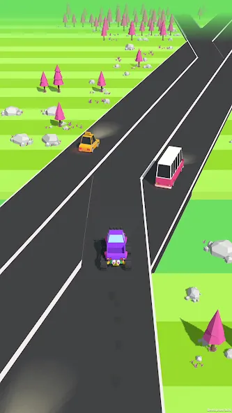 Скачать взлом Traffic Run!: Driving Game  [МОД Все открыто] — полная версия apk на Андроид screen 3