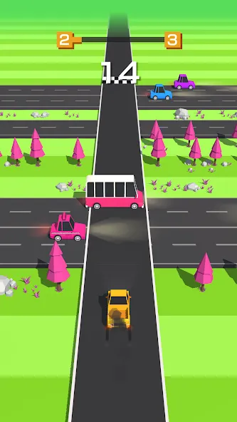 Скачать взлом Traffic Run!: Driving Game  [МОД Все открыто] — полная версия apk на Андроид screen 4