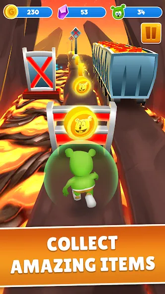 Взломанная Gummy Bear Run: Running Games (Гамми Бер Ран)  [МОД Menu] — стабильная версия apk на Андроид screen 4