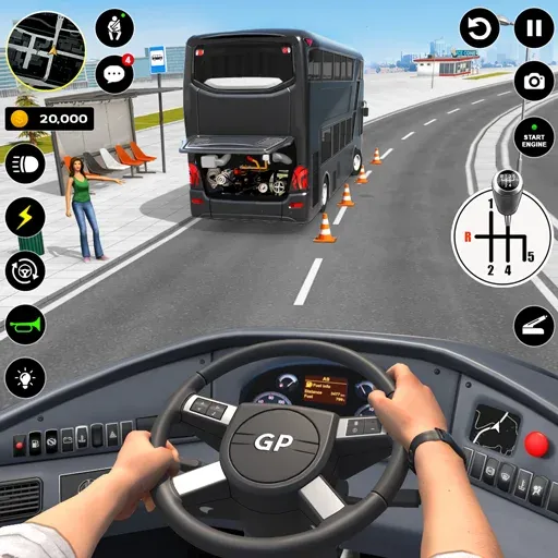 Скачать взлом Bus Simulator : 3D Bus Games (Бас Драйвинг Симулятор ПВП Игра)  [МОД Бесконечные деньги] — последняя версия apk на Андроид screen 1