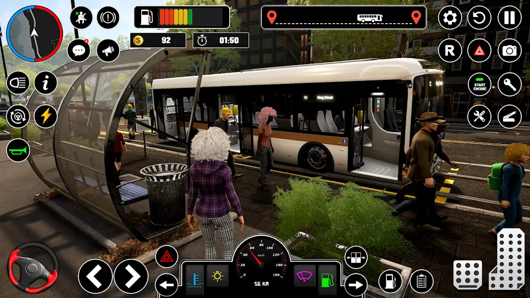 Скачать взлом Bus Simulator : 3D Bus Games (Бас Драйвинг Симулятор ПВП Игра)  [МОД Бесконечные деньги] — последняя версия apk на Андроид screen 3