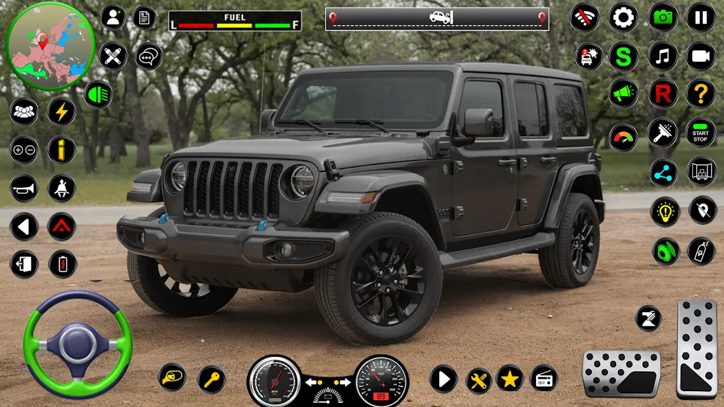 Взлом Jeep Driving Simulator offRoad (Джип Драйвинг Симулятор вне дороги)  [МОД Mega Pack] — стабильная версия apk на Андроид screen 4