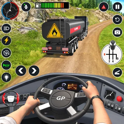 Скачать взломанную Oil Truck Games: Driving Games  [МОД Меню] — полная версия apk на Андроид screen 1