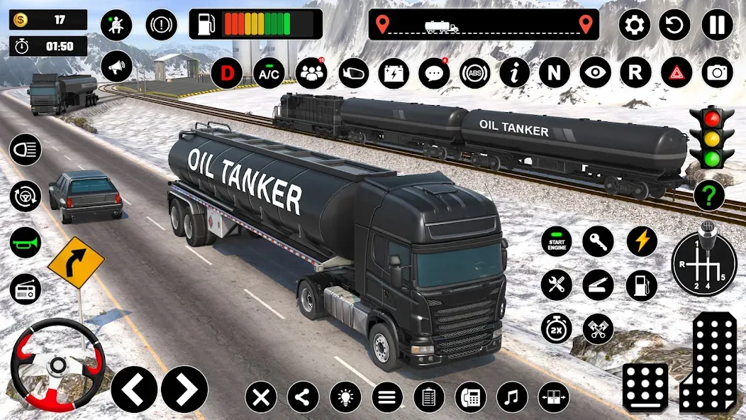 Скачать взломанную Oil Truck Games: Driving Games  [МОД Меню] — полная версия apk на Андроид screen 3