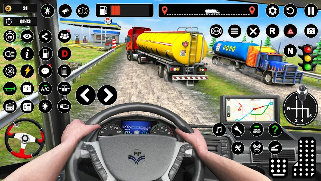 Скачать взломанную Oil Truck Games: Driving Games  [МОД Меню] — полная версия apk на Андроид screen 4