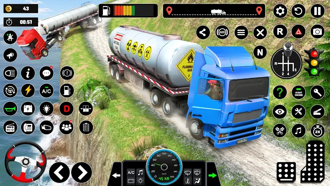 Скачать взломанную Oil Truck Games: Driving Games  [МОД Меню] — полная версия apk на Андроид screen 5