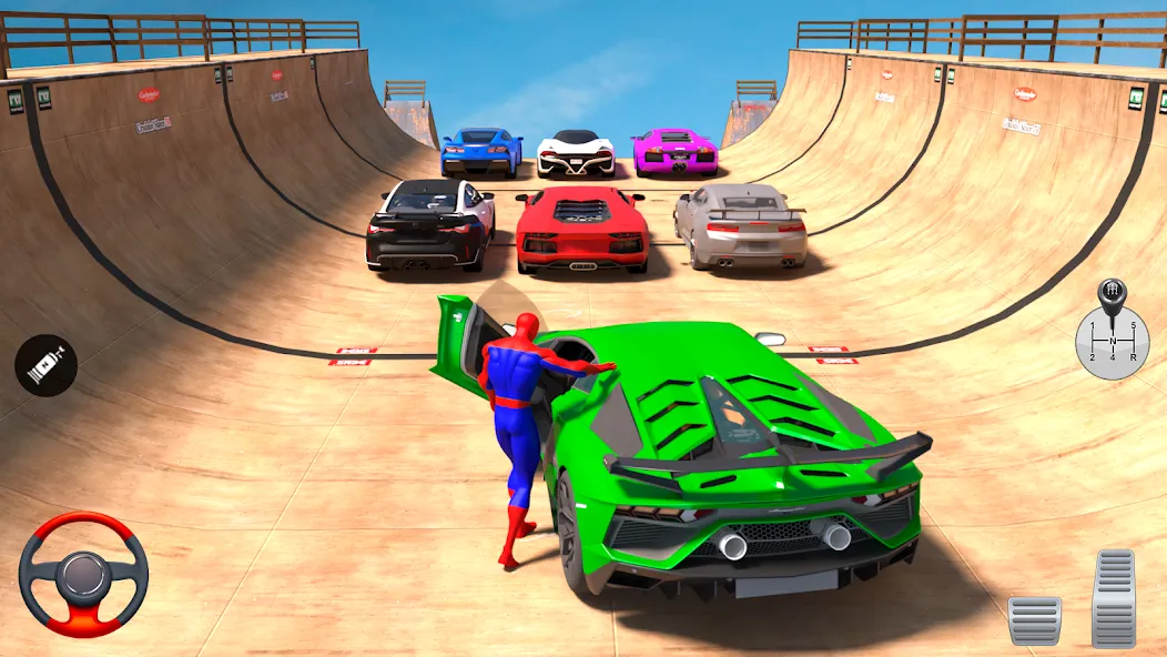 Взлом Superhero Car: Mega Ramp Games (Рамп Кар Гейм)  [МОД Бесконечные деньги] — стабильная версия apk на Андроид screen 1