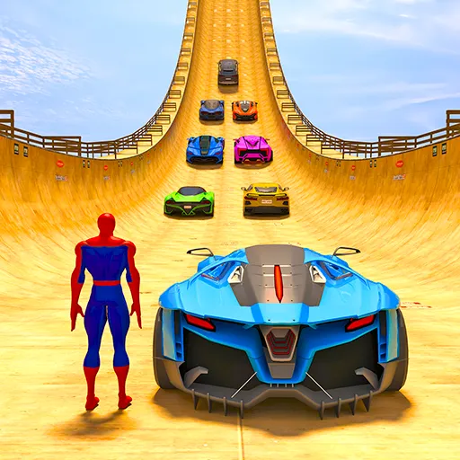 Взлом Superhero Car: Mega Ramp Games (Рамп Кар Гейм)  [МОД Бесконечные деньги] — стабильная версия apk на Андроид screen 2